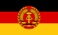 Flagge der Nationalen Volksarme (NVA) der DDR