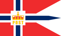 Postflagge des K&ouml;nigreiches Norwegen