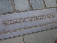 Markierung der Berliner Mauer